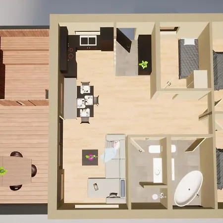 Black Forest - Gehobene Mit Privatsaunas Apartment